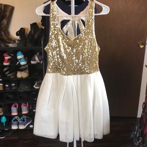 GOLD SEQUIN DRESS